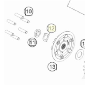 Rondelle frein embrayage KTM SX Husqvarna TC GasGas MC 85cc